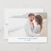 アトランティック結婚シティNJエレガントの海軍地図 セーブザデート (裏面)