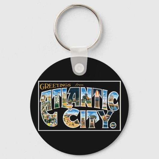 アトランティック・シティからの挨拶！ キーホルダー (正面)
