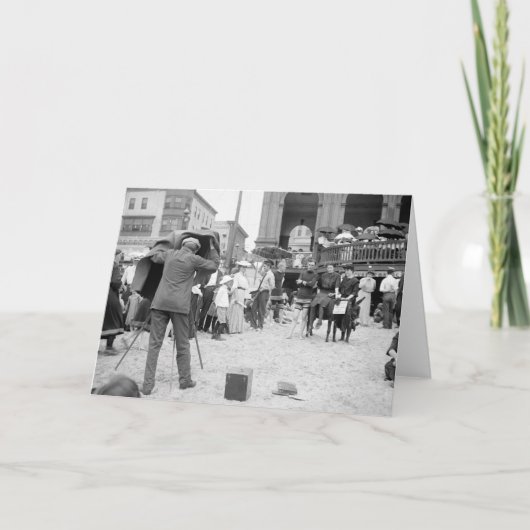 アトランティック・シティのビーチ、1890年代 カード (正面)