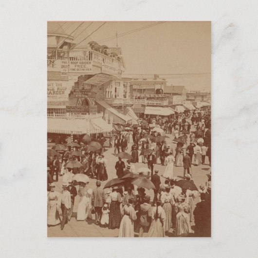 アトランティック・シティのボードウォーク ポストカード (正面)