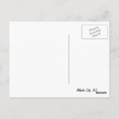 アトランティック・シティの遊歩道 ポストカード (裏面)