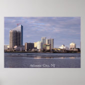 アトランティック・シティ・スカイラインの写真ポスター ポスター (正面)