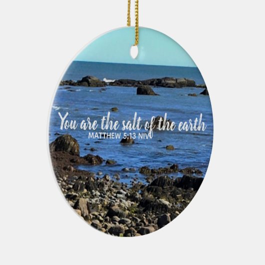 アトランティック・海聖書詩勇気付けられる セラミックオーナメント (右)