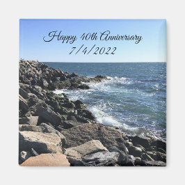 アトランティック・海・ブルー40周年記念写真 マグネット