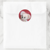 アトリエうえん　オリジナルまるしーる（あか） ラウンドシール (バッグ)