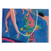 アトリエのナスチューシャムの花、マティス ラージペーパーバッグ (裏面)