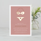 アトリエランジェリーブライダルシャワー 箔招待状 (立ち正面)