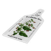 アトロパベラドンナワイルドフラワーハーブフローラホワイト カッティングボード (角)