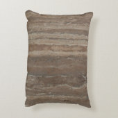 アトーン灰色の木炭の茶色の大理石 アクセントクッション (裏面(縦))