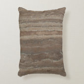 アトーン灰色の木炭の茶色の大理石 アクセントクッション (正面(垂直))