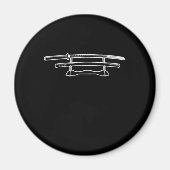 アト日本のール刀剣日本武者武者義 マグネット (正面)