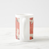 アト日本のール着物鶴スタイル3 ボーンチャイナマグカップ (裏面)