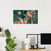 アドアストラPer Aspera – 緑 ポスター (ホームオフィス)