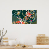 アドアストラPer Aspera – 緑 ポスター (キッチン)