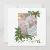 アドアフォトヴィンテージハッピークリスマスカード (正面)