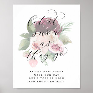 アドア雪の新婚はサインを結婚送り出す ポスター