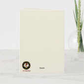 アドエアスコッツティドッグ&クレストパーソナライズされたクリスマス カード (裏面)