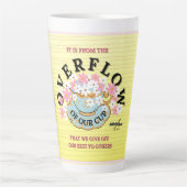 アドエラ・アコオ氏デザインのオーバーフロー・マグ カフェラテマグ (正面)