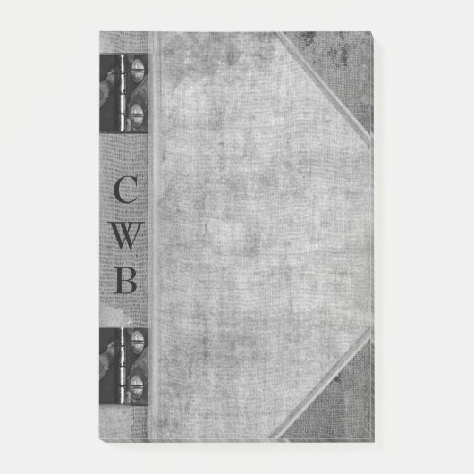 アドディソンシェード古い本モノグラカッコいいム ポストイット (正面)