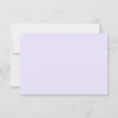 アドディソンパープルクラシックエレガントな結婚式 出欠カード (裏面)