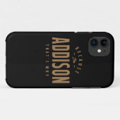 アドディソン名パーソナライズされた誕生日名アドディソン Case-Mate iPhoneケース (裏面(横))