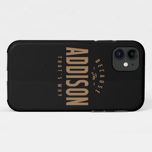 アドディソン名パーソナライズされた誕生日名アドディソン Case-Mate iPhoneケース (裏面(横))