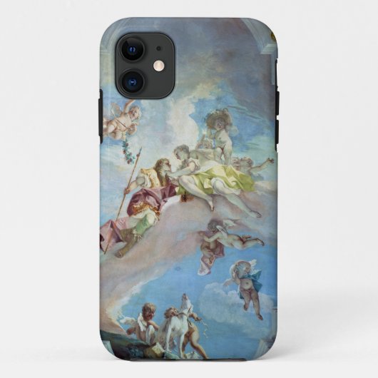 アドニス1707-08年からの金星の分割(フレスコ画) Case-Mate iPhoneケース (裏面)