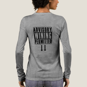 アドバイザリおもしろい:ワインの許可 トライブレンドTシャツ