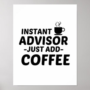 アドバイザーがコーヒーを入れるだけ ポスター