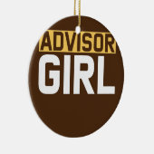 アドバイザーガール財務顧問女性inファイナンス セラミックオーナメント (右)