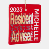 アドバイザー特別顧問のカスタム セラミックオーナメント (右)