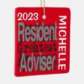 アドバイザー特別顧問のカスタム セラミックオーナメント (右)