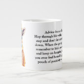 アドバイスおもしろいAカンガルー ジャンボコーヒーマグカップ (正面)