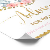 アドバイスお母さん象双生児ベビーシャワー ポスター (角)