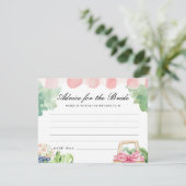 アドバイスが市場から出てブライダルシャワー エンクロージャーカード (スタンド正面)