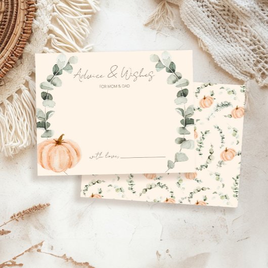 アドバイスとウィズリトルカボキンベビーシャワー エンクロージャーカード