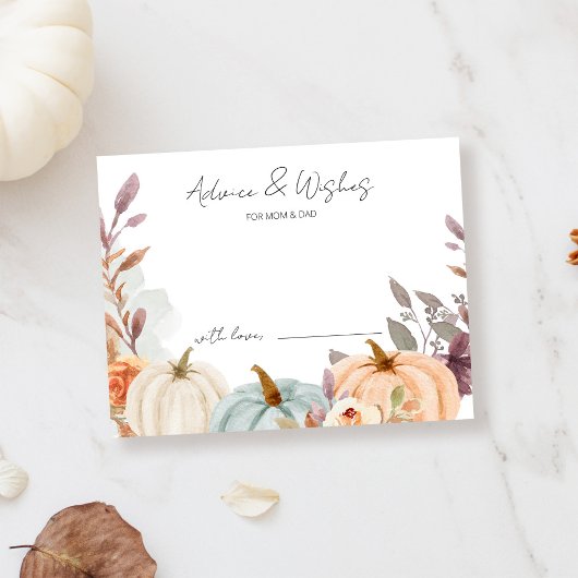 アドバイスとウィズリトルカボキンベビーシャワー エンクロージャーカード
