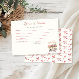 アドバイスとウィッシュフラワーマーケットブライダルシャワーカード 招待状