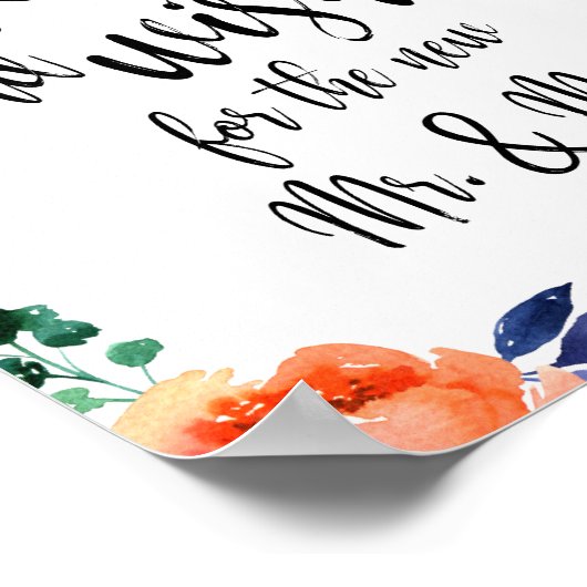 アドバイスとウィッシュフローラ結婚8x10のサイン ポスター (角)