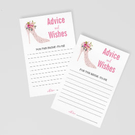 アドバイスとウィッシュブライダルシャワーゲーム
