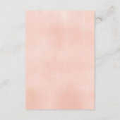 アドバイスとウィッシュ桃のフローラの緑のカード エンクロージャーカード (裏面)