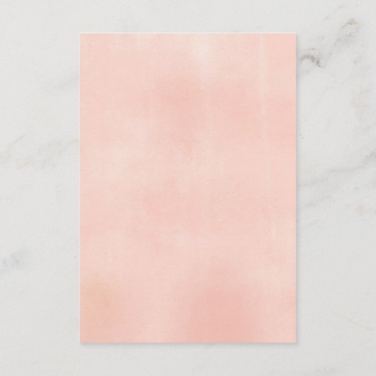 アドバイスとウィッシュ桃のフローラの緑のカード エンクロージャーカード (裏面)