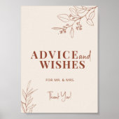 アドバイスとウィッシュ結婚・ボホのサイン ポスター (正面)