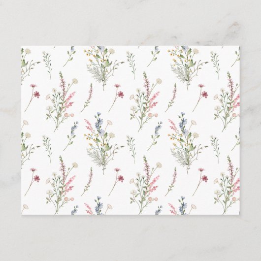 アドバイスとウィッシュ花びらとプロセッコブライダル エンクロージャーカード (裏面)