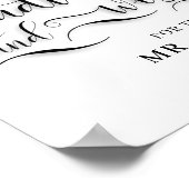 アドバイスとウィッシュ ウェディングサイン ポスター (角)