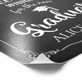 アドバイスとウェルズ卒業式パーティーのサイン フォトプリント (角)