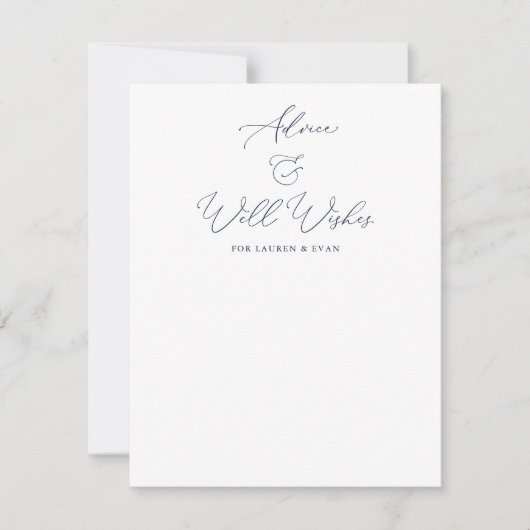 アドバイスとカップルのカード結婚の願い サンキューカード (正面)