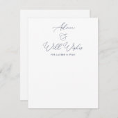 アドバイスとカップルのカード結婚の願い サンキューカード (正面/裏面)