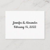 アドバイスとミセス・ウェディングカードのご要望 アドバイスカード (裏面)