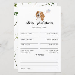 アドバイスと予測ビーグル赤ちゃんシャワーゲーム